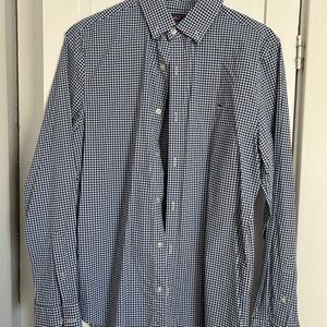 Vineyard Vines Men's Blue Gingham Shirt. Size small